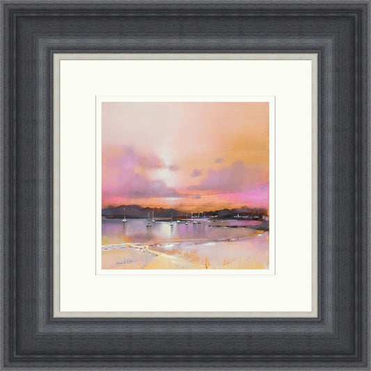 Sunset, Kames Bay, Millport (Signed Limited Edition) by Emma S Davis