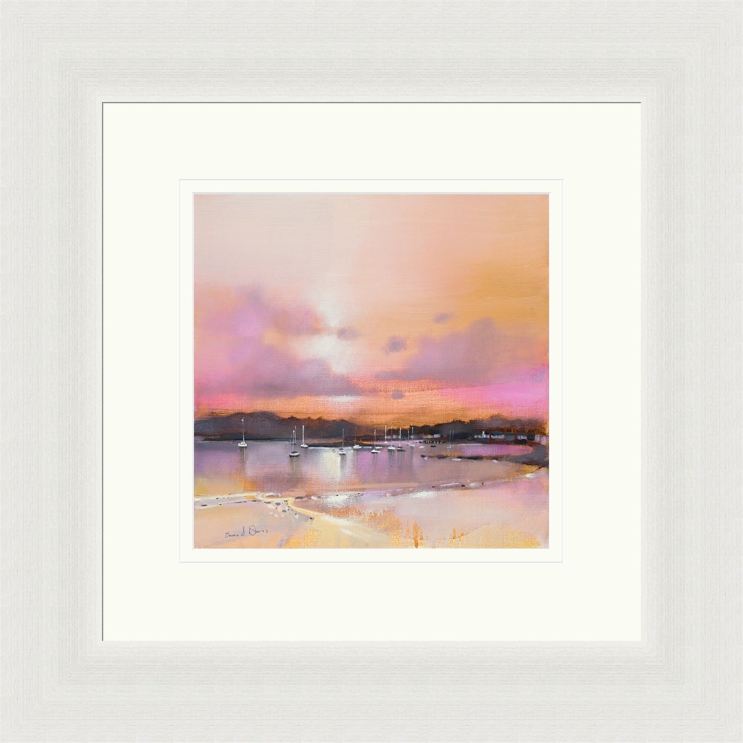 Sunset, Kames Bay, Millport (Signed Limited Edition) by Emma S Davis