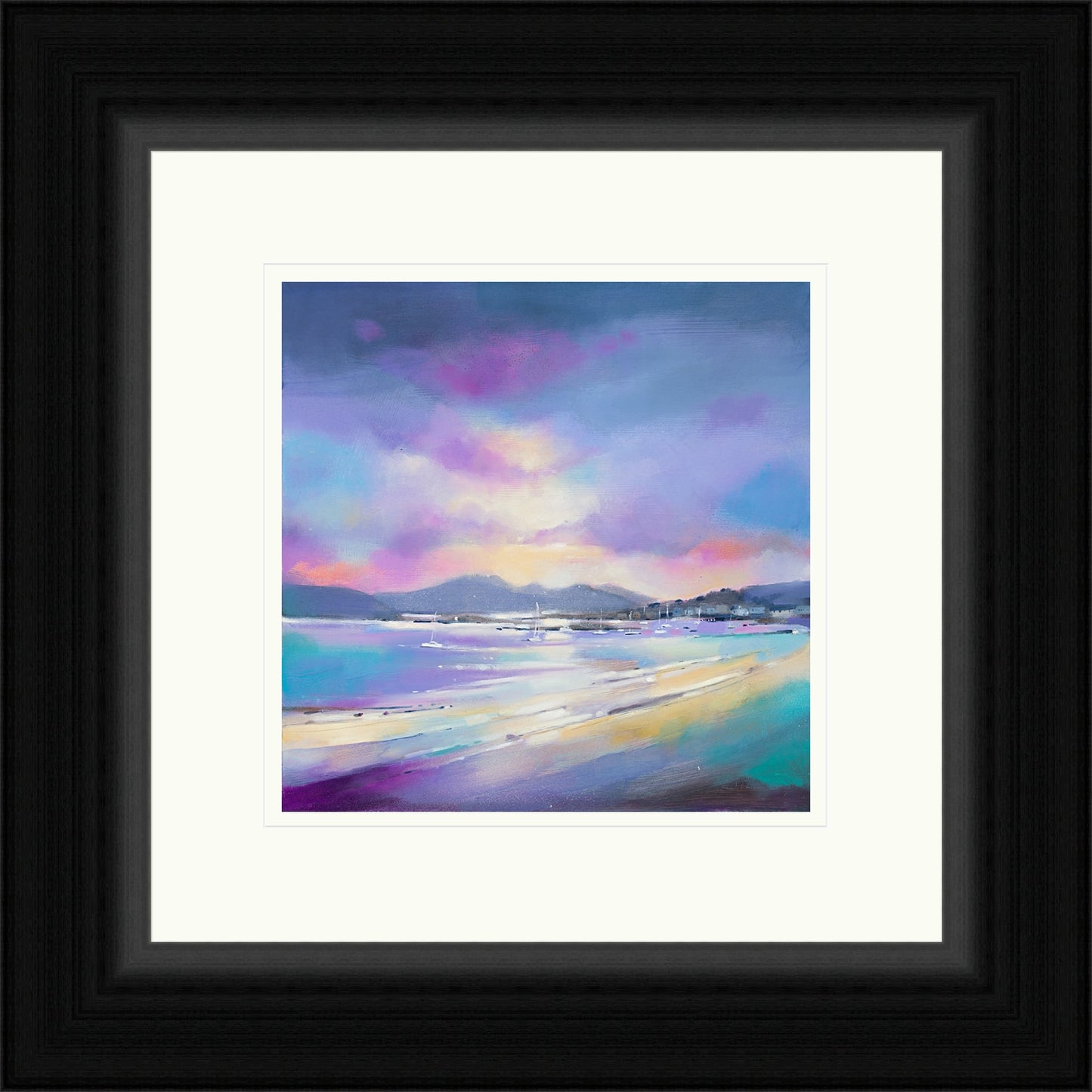 Sunset over Arran from Millport (Signed Limited Edition) by Emma S Davis