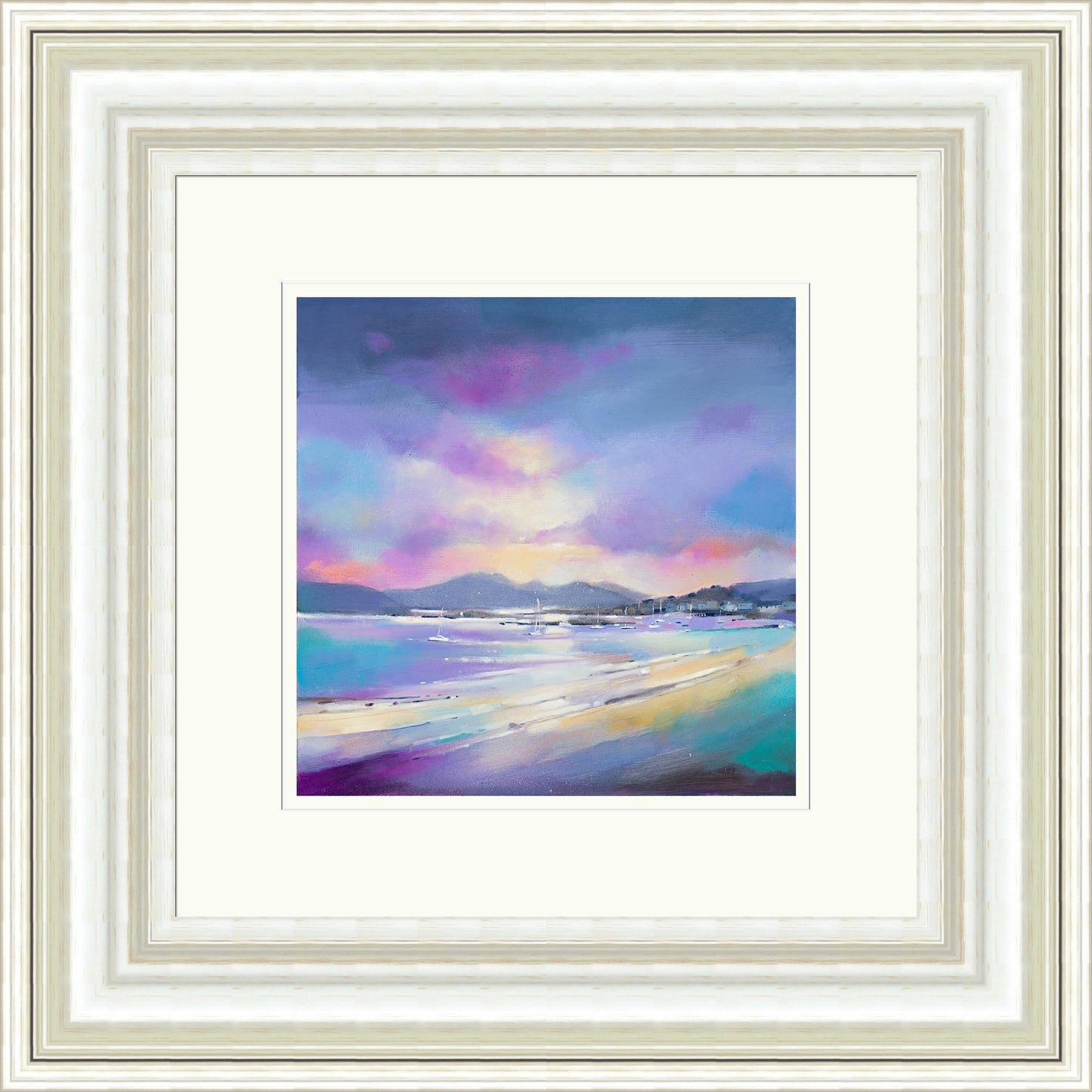 Sunset over Arran from Millport (Signed Limited Edition) by Emma S Davis