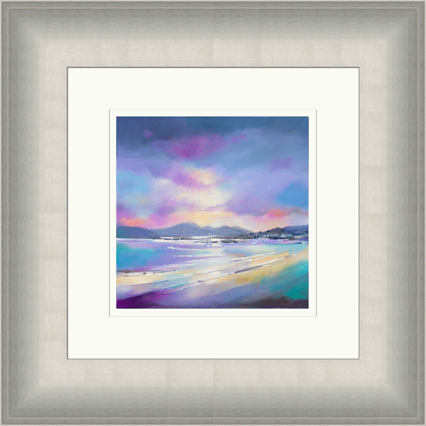 Sunset over Arran from Millport (Signed Limited Edition) by Emma S Davis