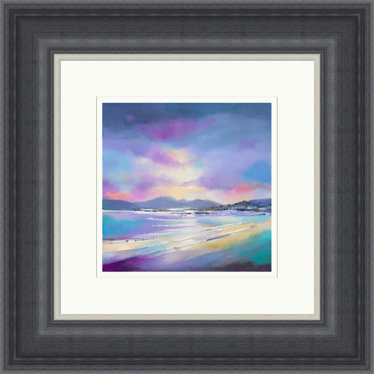 Sunset over Arran from Millport (Signed Limited Edition) by Emma S Davis