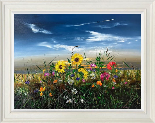Sunshine Glory Original Oil Blossoms by Kimberley Harris