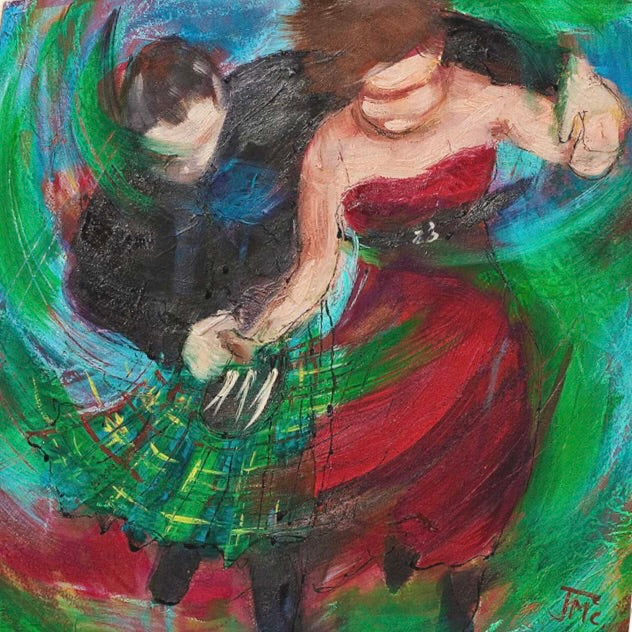 Swirlin Forward Ceilidh Dancers by Janet McCrorie - Petite