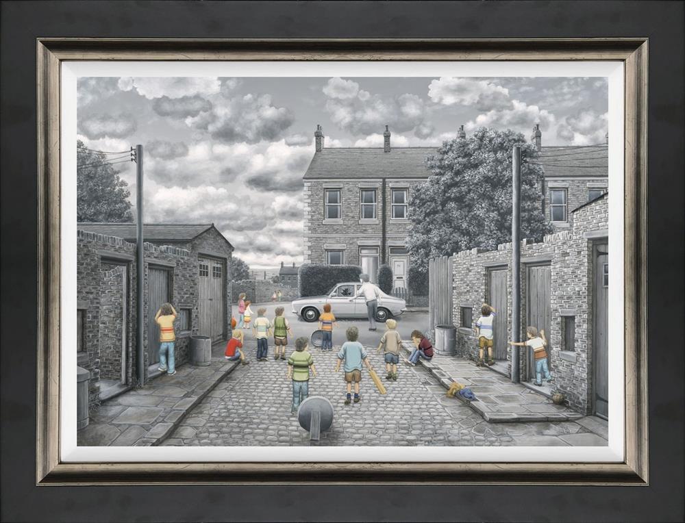 There May Be Trouble Ahead Signed Limited Edition Framed Canvas by Leigh Lambert