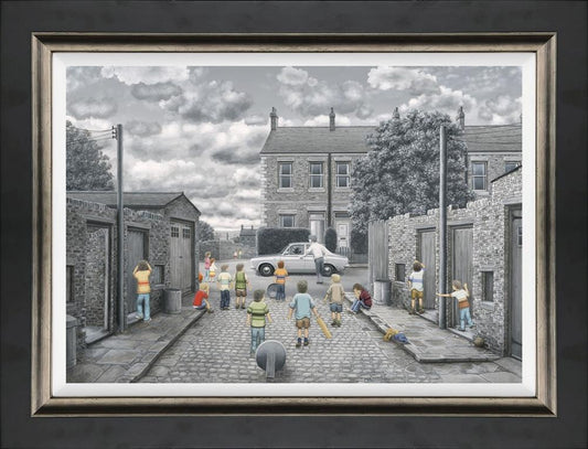 There May Be Trouble Ahead Signed Limited Edition Framed Canvas by Leigh Lambert