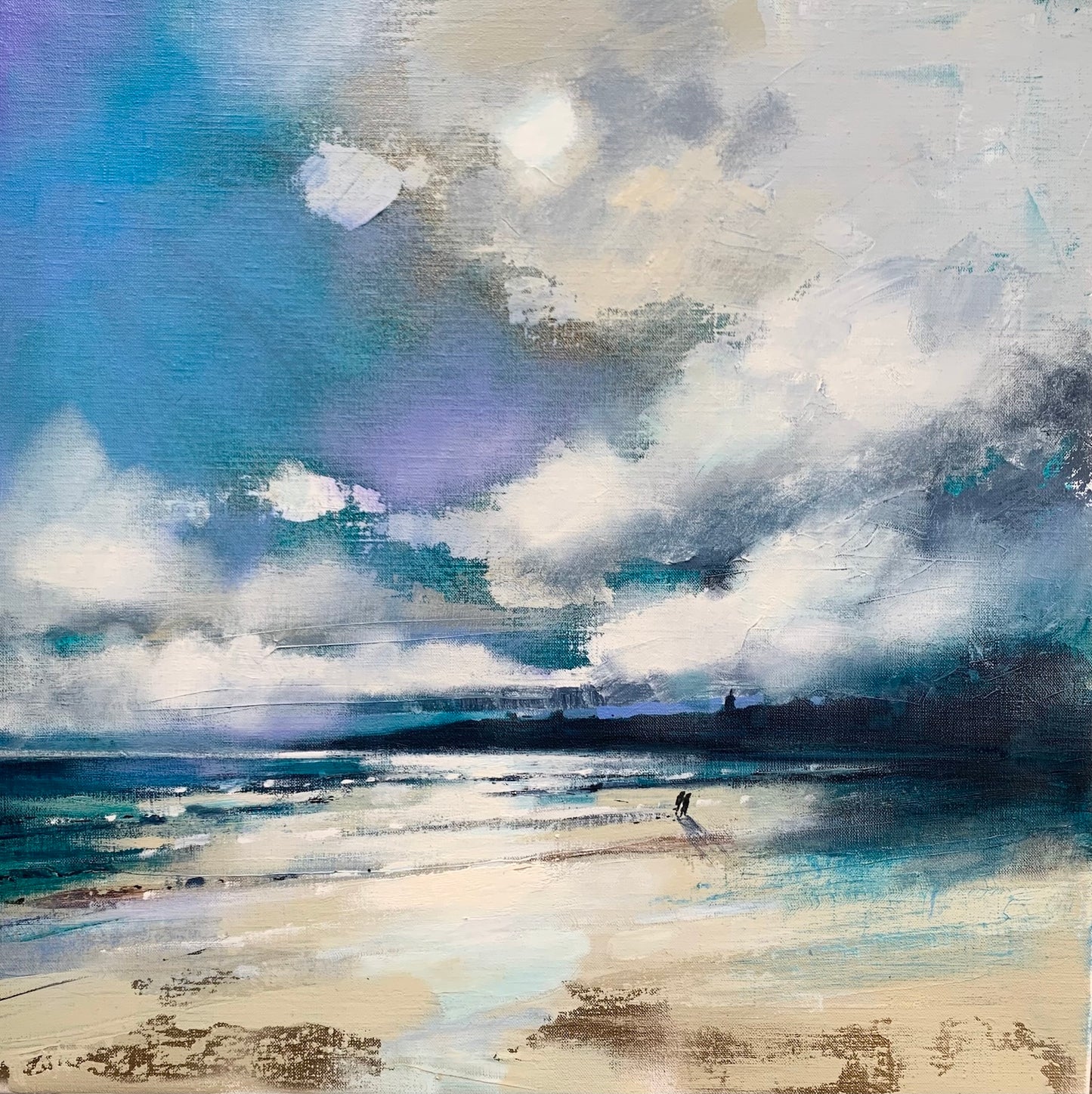Tides Out, West Sands, St Andrews (Signed Limited Edition) by Emma S Davis