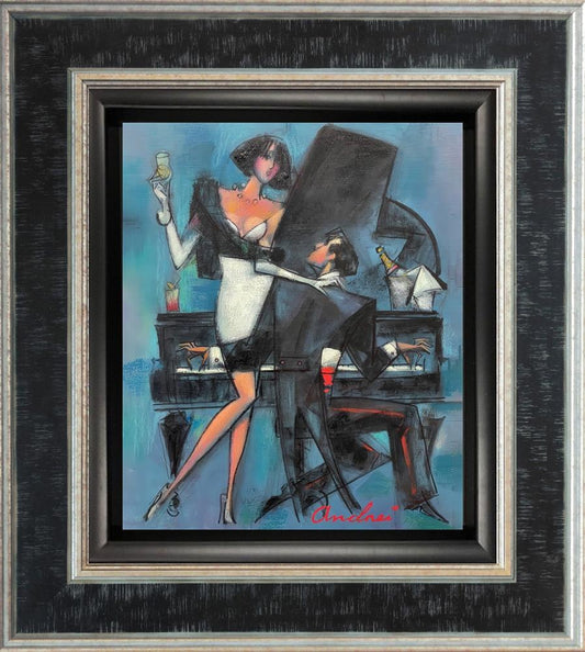 Velvet Notes Signed Limited Edition Framed Canvas by Andrei Protsouk
