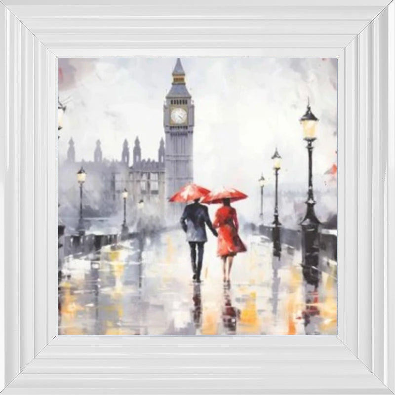 Couple Stroll London Black and Red