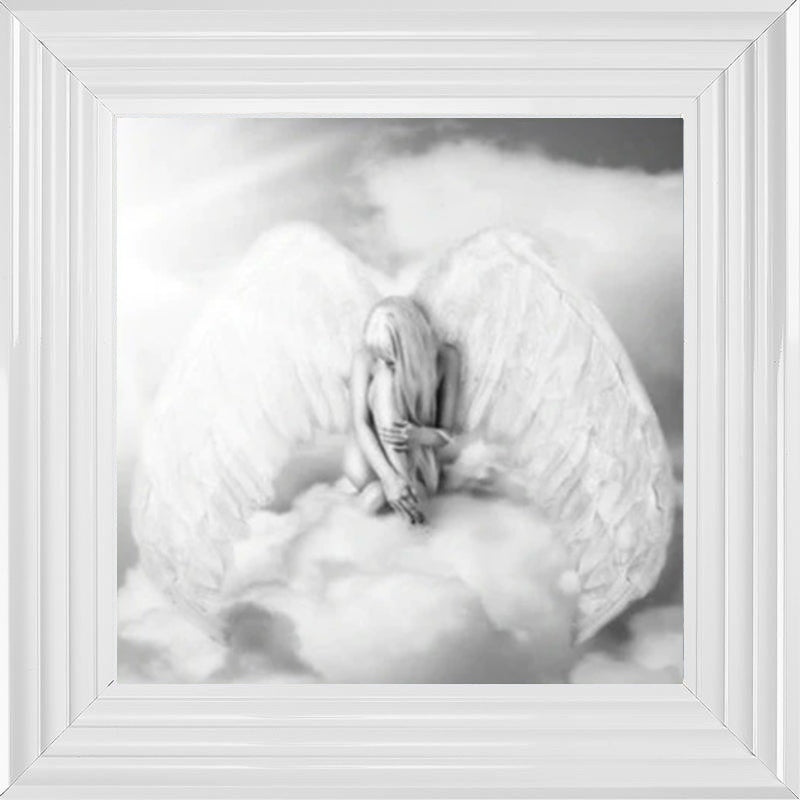 Angels Embrace - Black and White