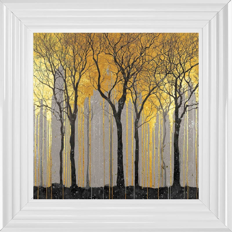 Gold Abstract Trees
