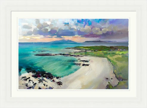 Eigg and Rhum from Sanna Bay (Signed & Numbered Limited Edition) by Scott Naismith