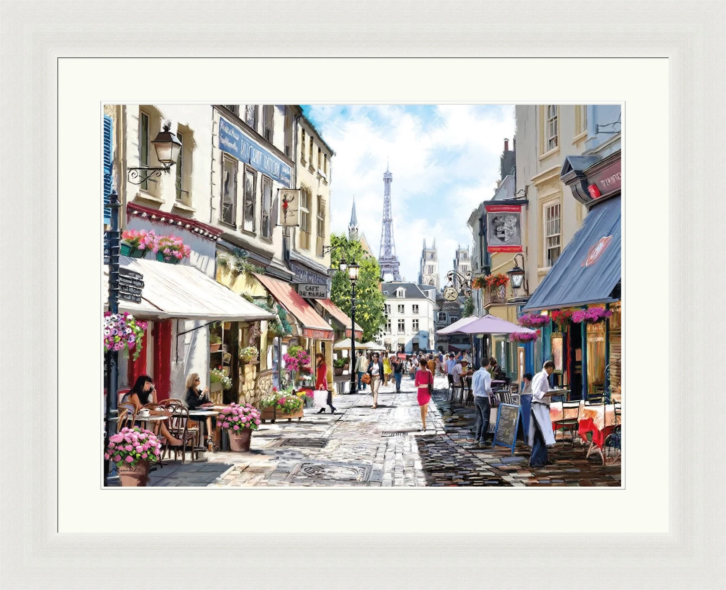 Paris Cafe Street by Richard Macneil