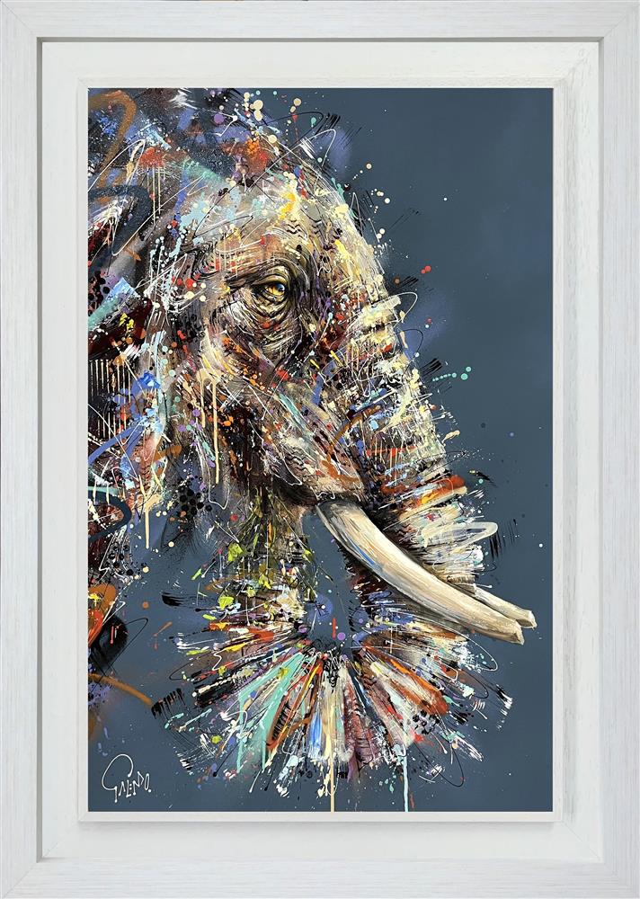 Willow Elephant Signed Limited Edition Framed Art Canvas  by Joe Galindo