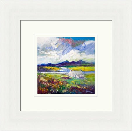 Crofthouse and Peat Stack, Isle of Lewis by John Lowrie Morrison Jolomo