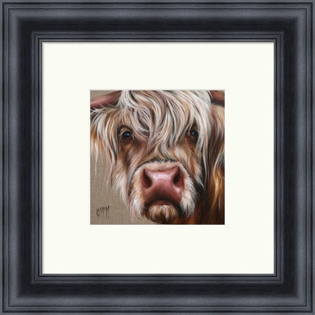 Douglas Highland Cow Art Print by Georgina McMaster