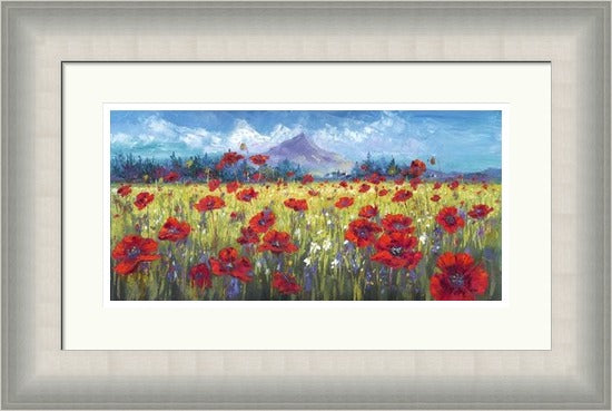 Poppy Field in the Lee of Goatfell, Arran by Jean Feeney