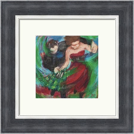 Swirlin Forward Ceilidh Dancers by Janet McCrorie
