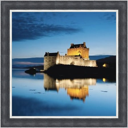 Eilean Donan Castle Evening Reflections - Colour Burst Mini Liquid Art