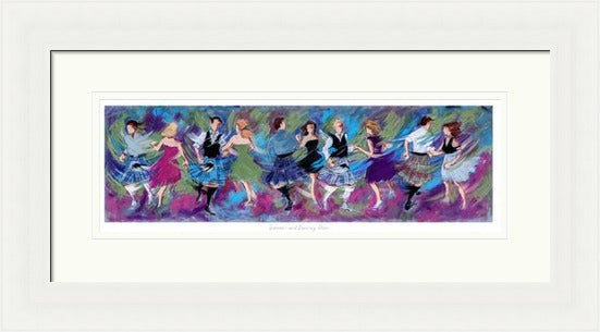 Sporrans and Dancing Shoes Ceilidh Dancing Art Print by Janet McCrorie