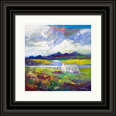 Crofthouse and Peat Stack, Isle of Lewis by John Lowrie Morrison Jolomo