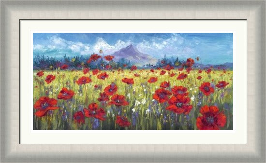 Poppy Field in the Lee of Goatfell, Arran by Jean Feeney