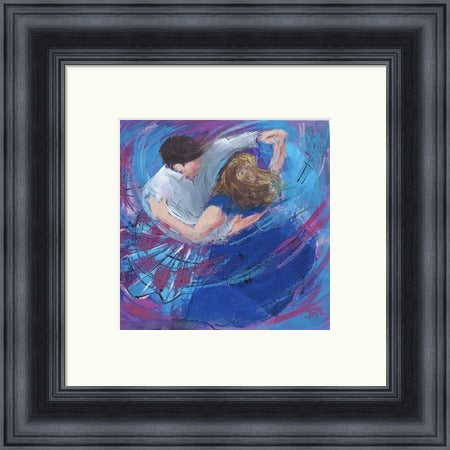 Blue Waltz Ceilidh Dancers by Janet McCrorie