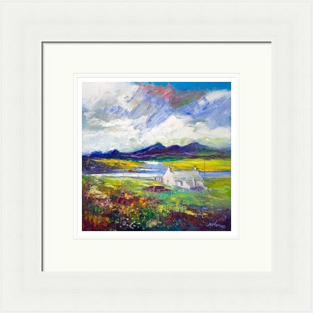 Crofthouse and Peat Stack, Isle of Lewis by John Lowrie Morrison Jolomo
