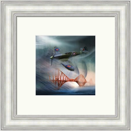 Spitfire Over Forth Bridge - by Esther Cohen