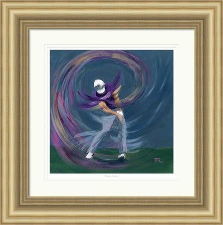 Purple Dreams Golf Art Print by Janet McCrorie