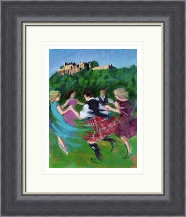 Ceilidh Amidst Majesty, Edinburgh Castle by Janet McCrorie
