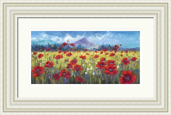 Poppy Field in the Lee of Goatfell, Arran by Jean Feeney