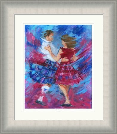 Our Dance Ceilidh Dancing Art Print by Janet McCrorie