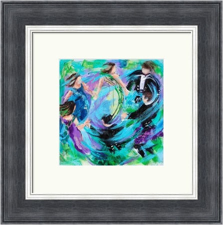 Goin Roon Ceilidh Dancers by Janet McCrorie