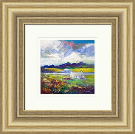Crofthouse and Peat Stack, Isle of Lewis by John Lowrie Morrison Jolomo
