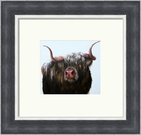 Wallace Highland Cow Art Print by Georgina McMaster