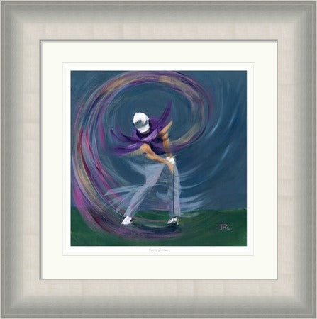 Purple Dreams Golf Art Print by Janet McCrorie