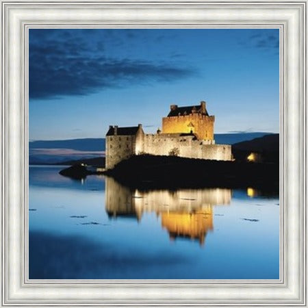 Eilean Donan Castle Evening Reflections - Colour Burst Mini Liquid Art