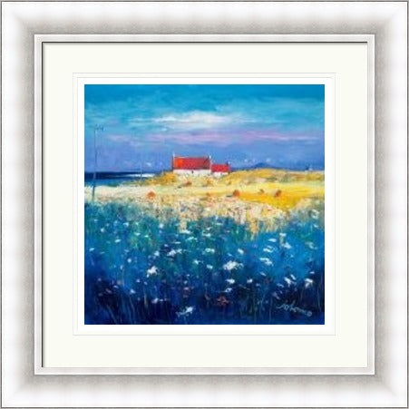 Hayfield, Isle of Tiree, Looking to Ben More by Jolomo