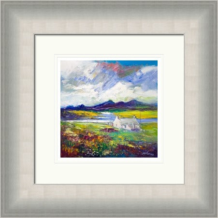 Crofthouse and Peat Stack, Isle of Lewis by John Lowrie Morrison Jolomo