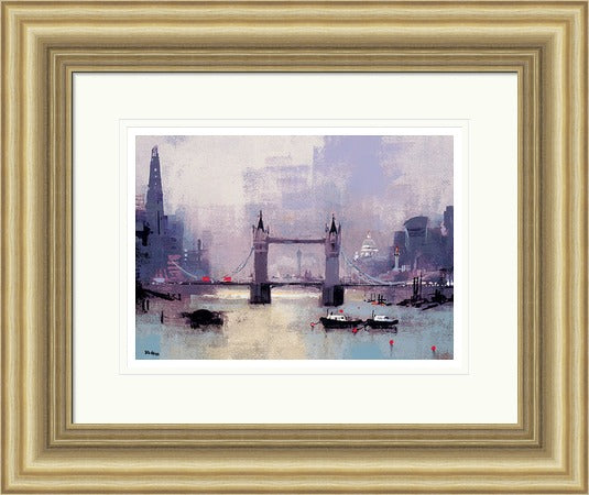 St Paul's and Tower Bridge, London by Colin Ruffell