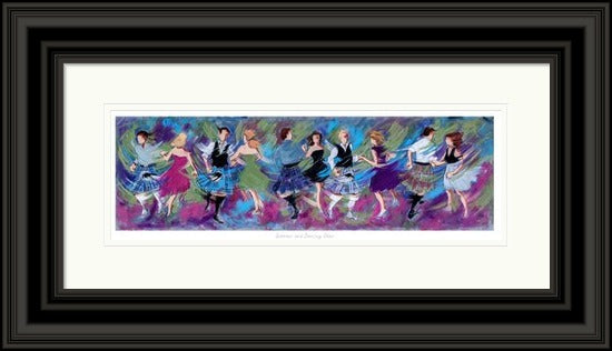 Sporrans and Dancing Shoes Ceilidh Dancing Art Print by Janet McCrorie
