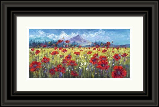 Poppy Field in the Lee of Goatfell, Arran by Jean Feeney