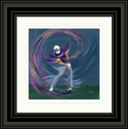 Purple Dreams Golf Art Print by Janet McCrorie