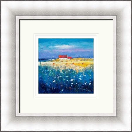 Hayfield, Isle of Tiree, Looking to Ben More by Jolomo