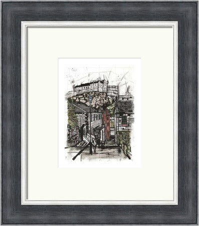 Edinburgh Castle from the Vennel by Liana Moran