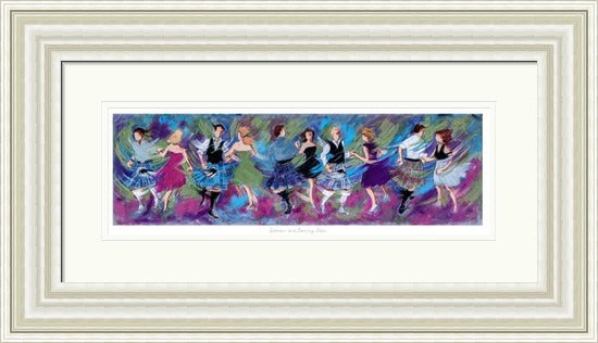 Sporrans and Dancing Shoes Ceilidh Dancing Art Print by Janet McCrorie