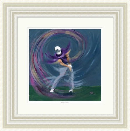 Purple Dreams Golf Art Print by Janet McCrorie