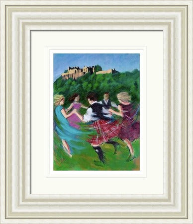 Ceilidh Amidst Majesty, Edinburgh Castle by Janet McCrorie