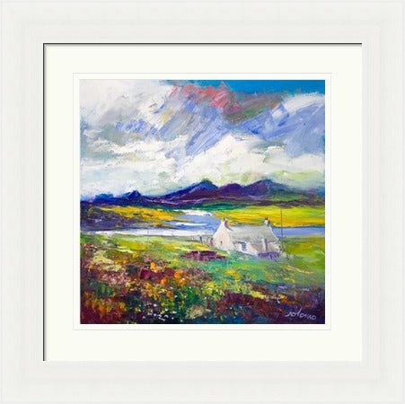 Crofthouse and Peat Stack, Isle of Lewis by John Lowrie Morrison Jolomo